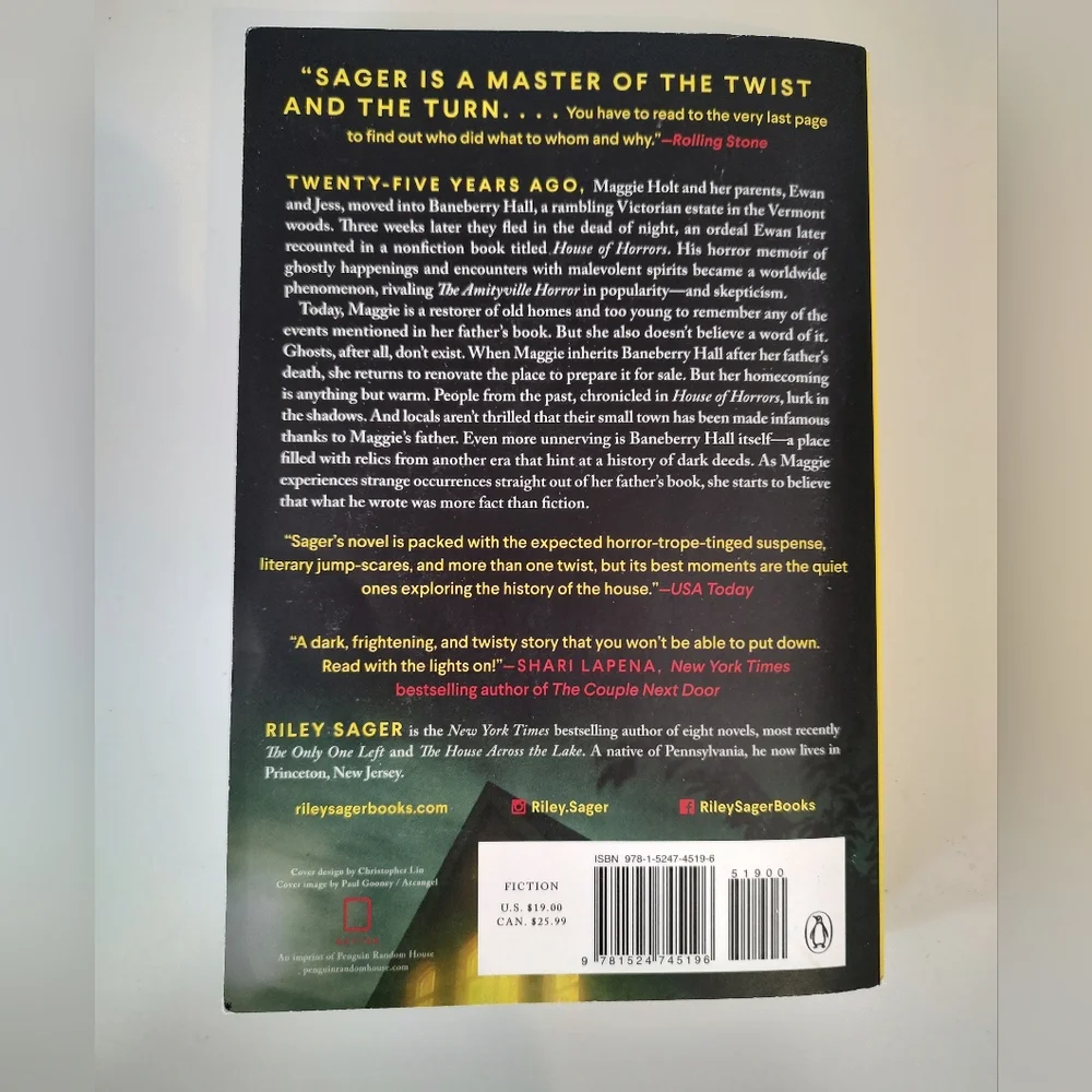 Riley Sager Home Before Dark Paperback